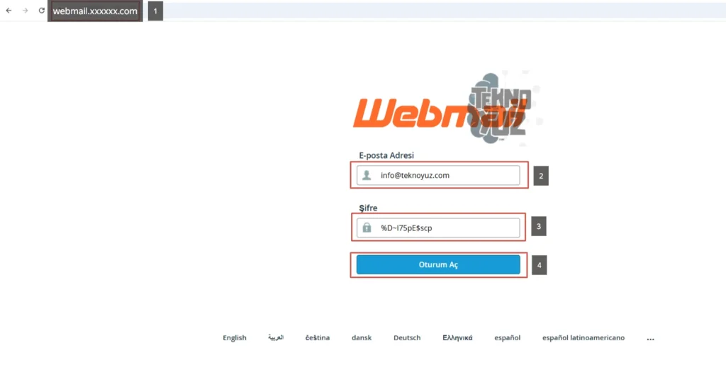 Wordpress Web Mail