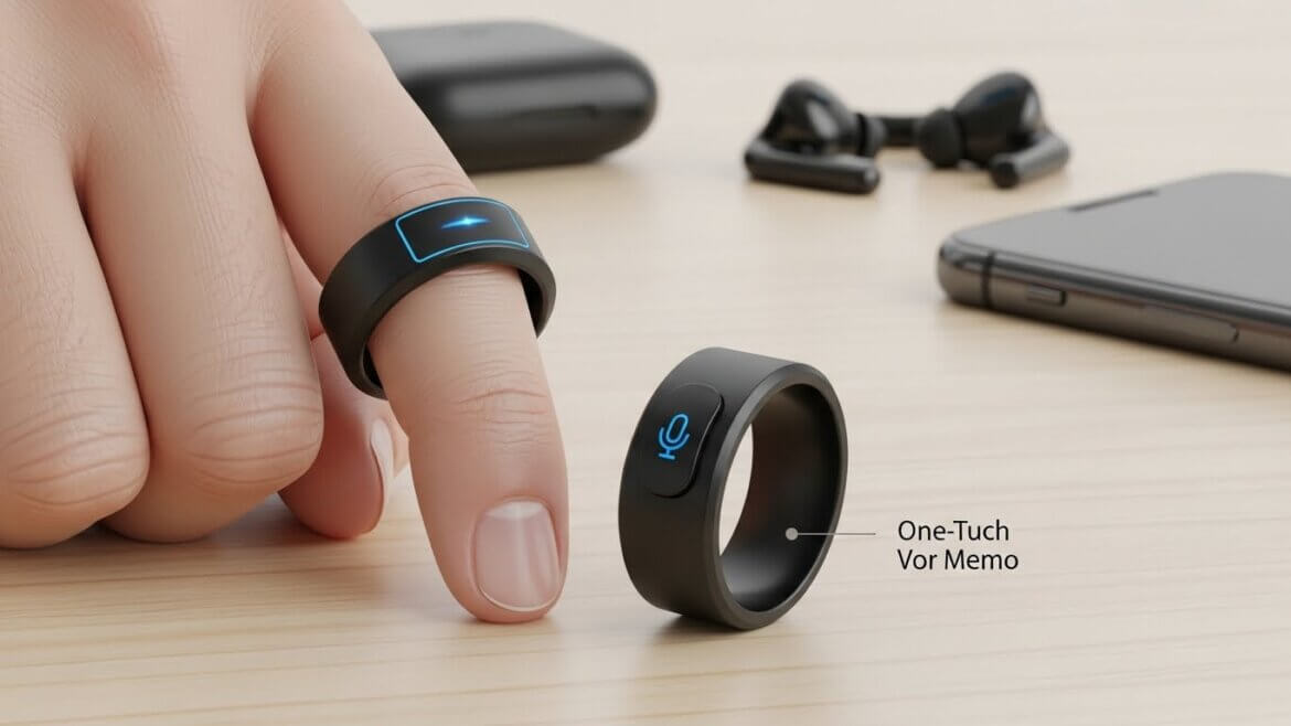 75 Dolarlık Yapay Zekalı Akıllı Yüzük ile Tek Tuşla Sesli Not